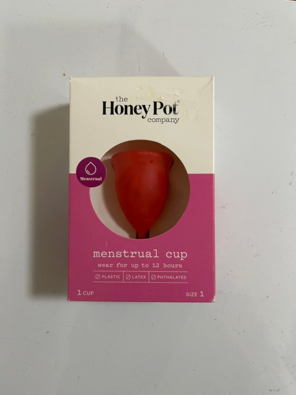The Honey Pot Company, Silicone Menstrual Cup Size 1 Light-Medium Flow NEW
